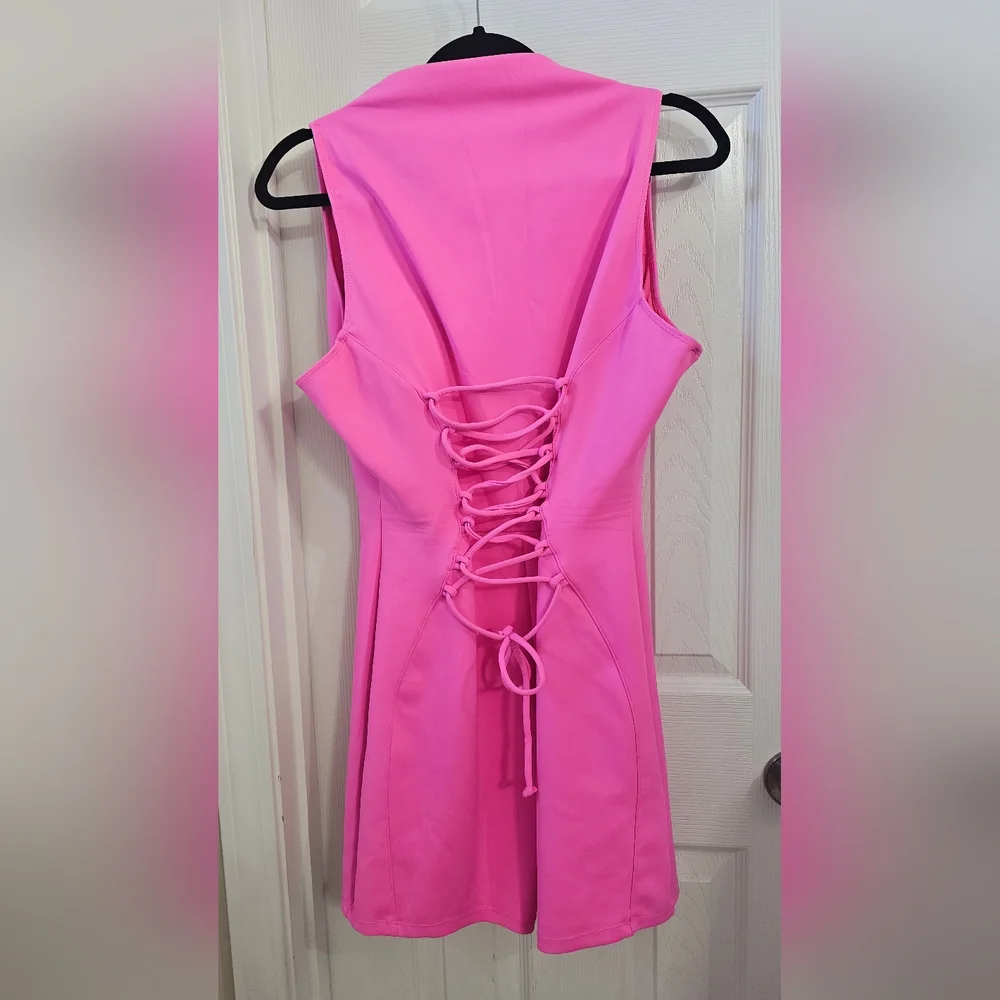 TA3 Sleeveless Surfy Shortie in Bright Pink - Size 2X - Picture 9 of 10